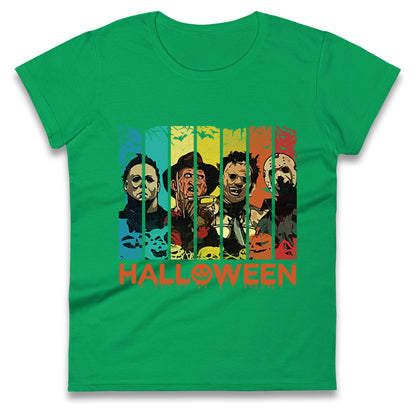 Vintage Villains Halloween Womens t shirts