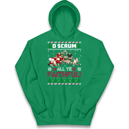 O Come All ye Faithfull Kids Hoodie 