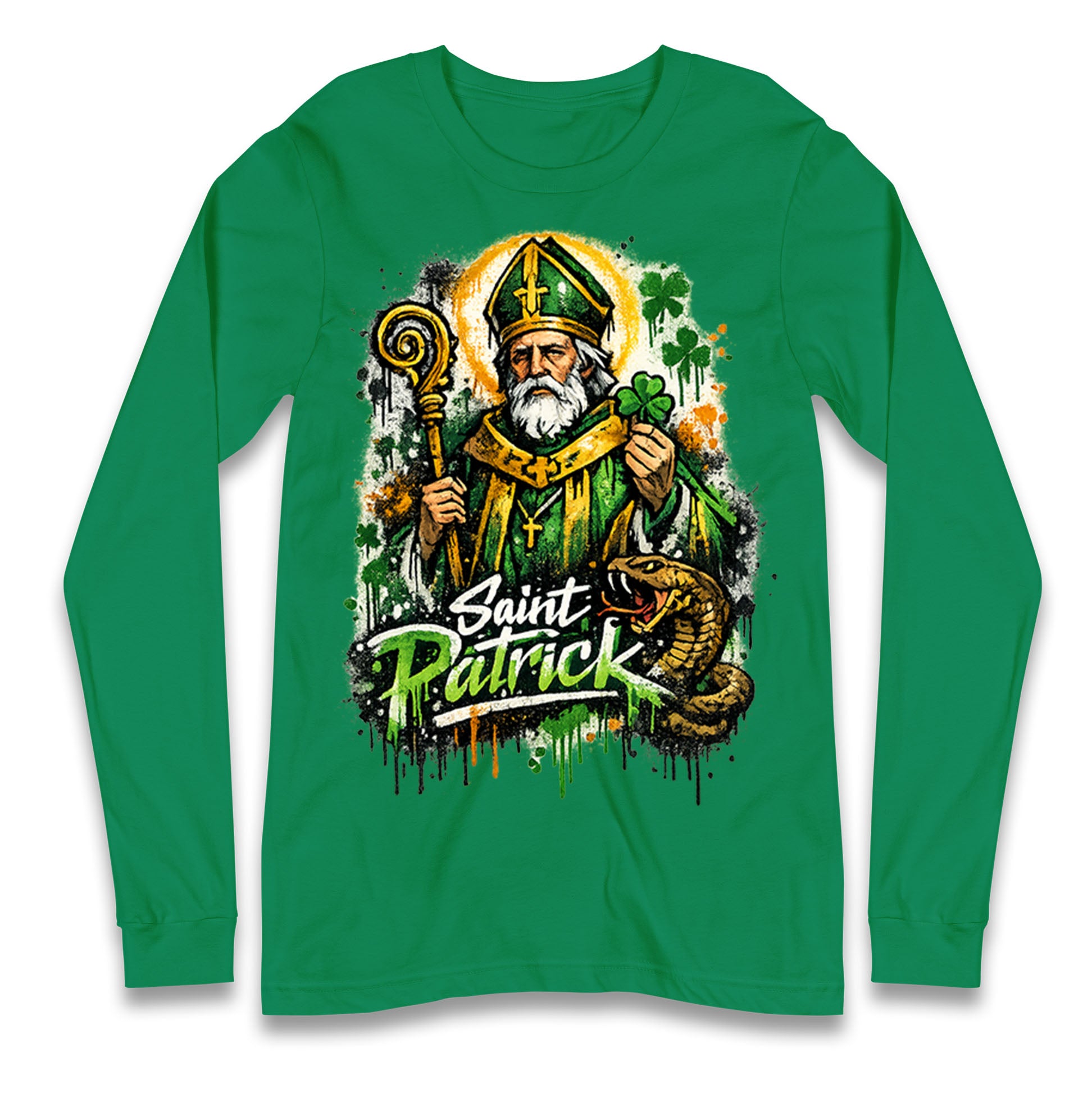 Saint Patrick Ireland Longsleeve T Shirt 
