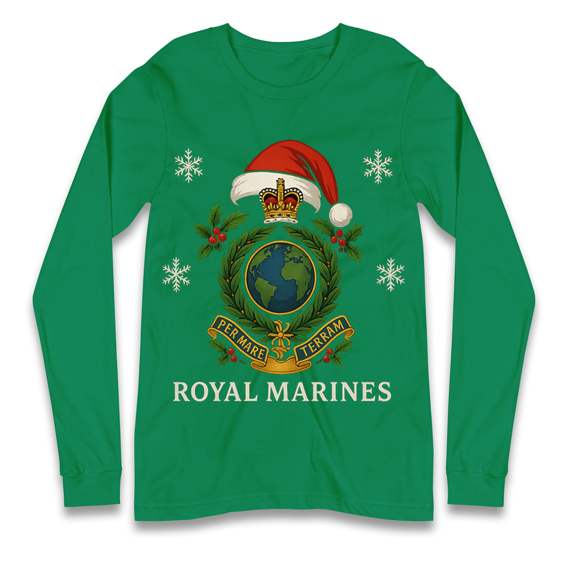 Royal Marines Christmas Longsleeve T Shirt
