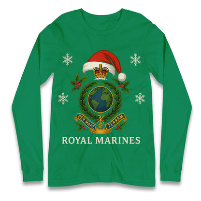 Royal Marines Christmas Longsleeve T Shirt