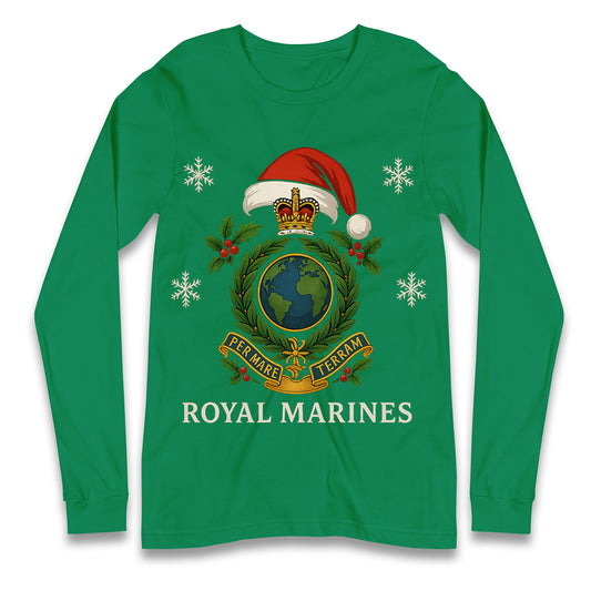 Royal Marines Christmas Longsleeve T Shirt