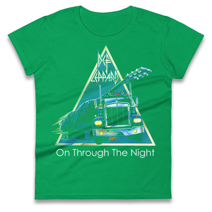 Leppard On Through The Night Ladies T Shirt