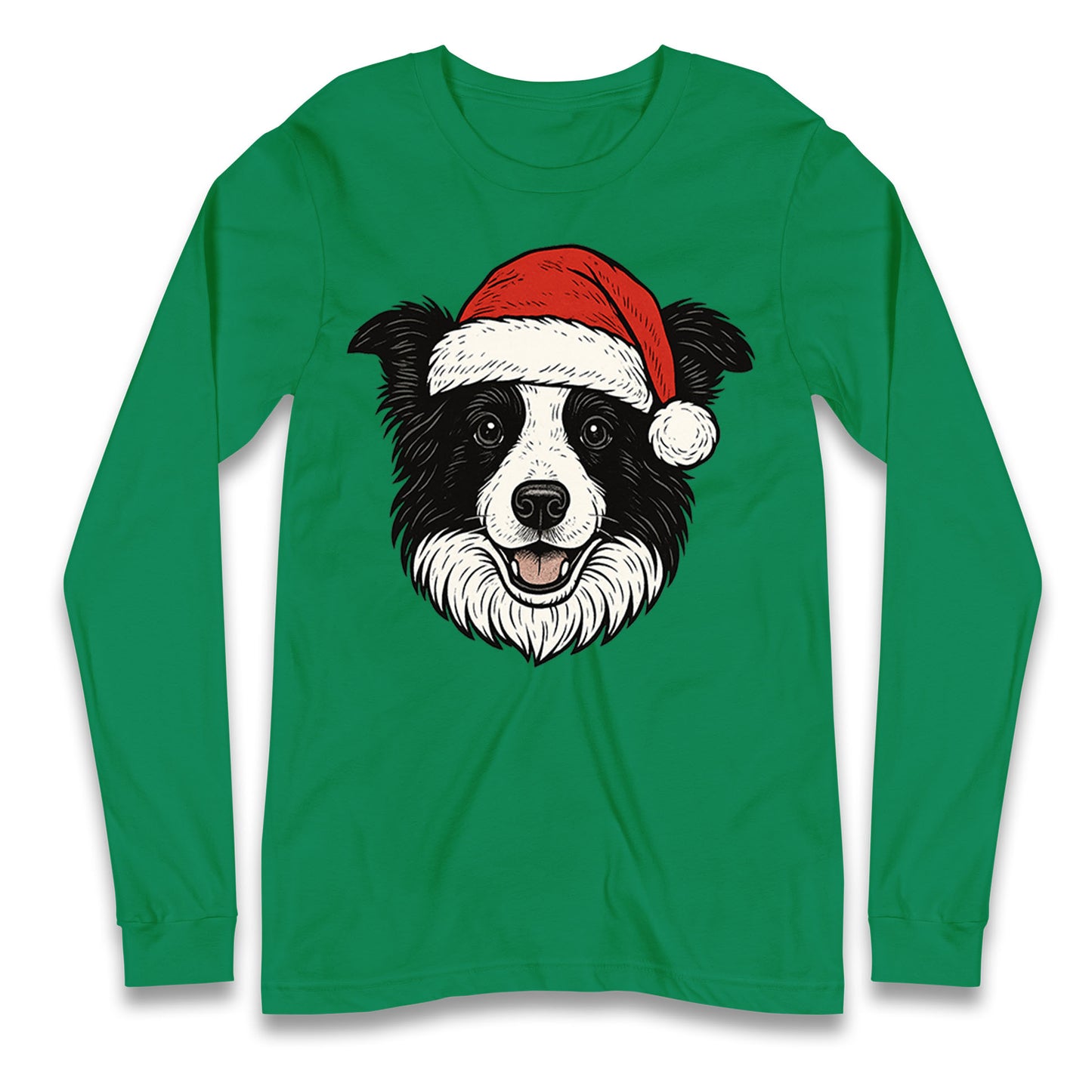 Border Collie Christmas Longsleeve T Shirt