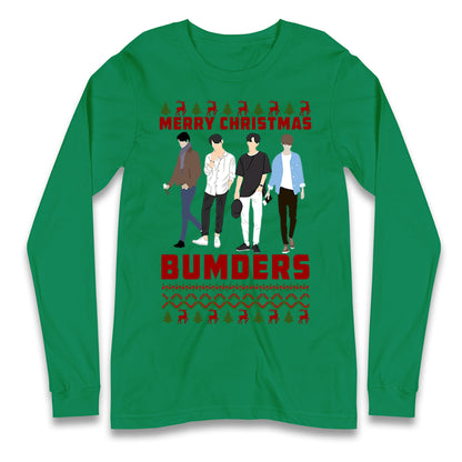 Merry Christmas Bumders The Inbetweeners Long Sleeve T Shirt