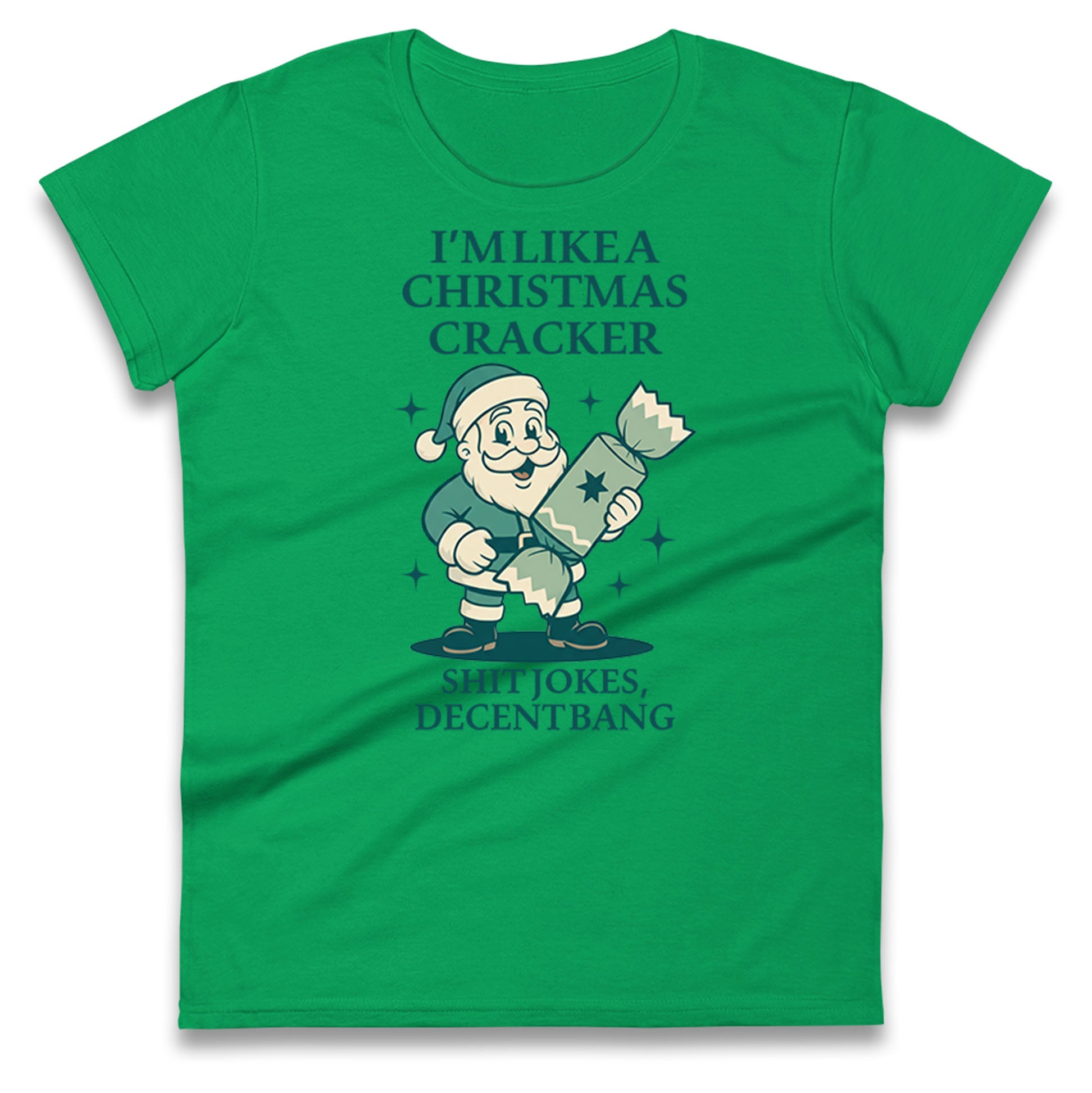 Christmas crackers Ladies T Shirt