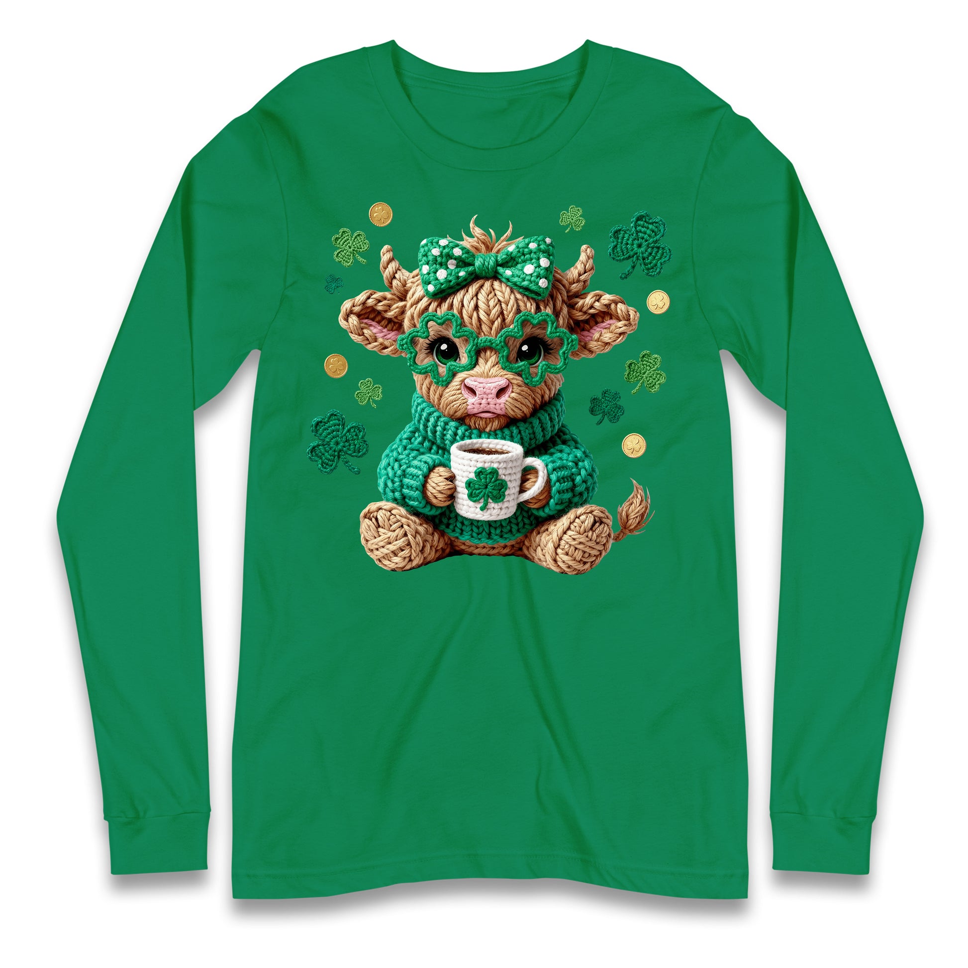 Cute Cow St Patrick Longsleeve Tee
