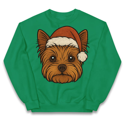 Yorkshire Terrier Christmas Kids Jumper