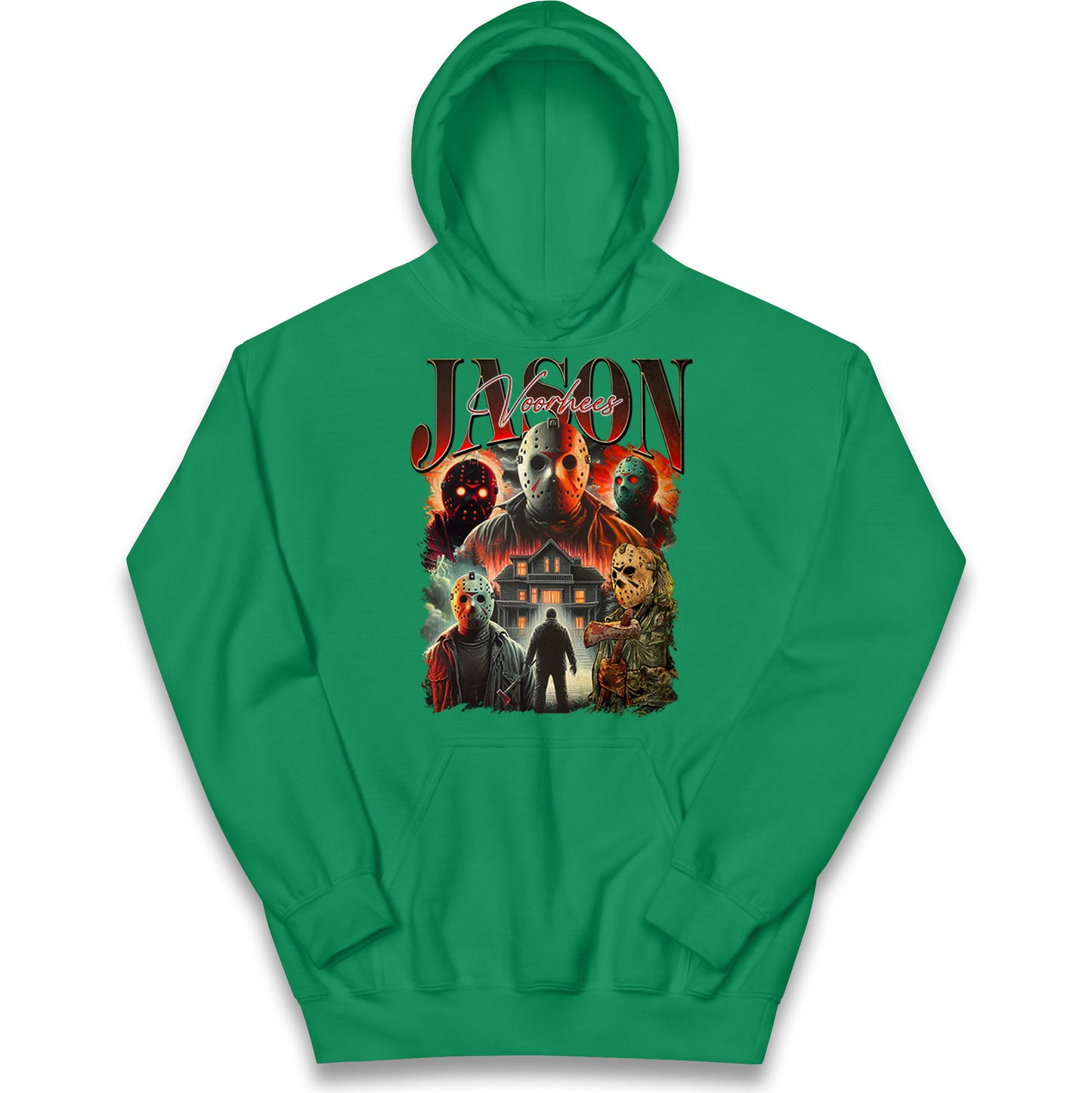 Jason voorhees scary Halloween Bootleg Kids Hoodie
