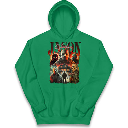 Jason voorhees scary Halloween Bootleg Kids Hoodie