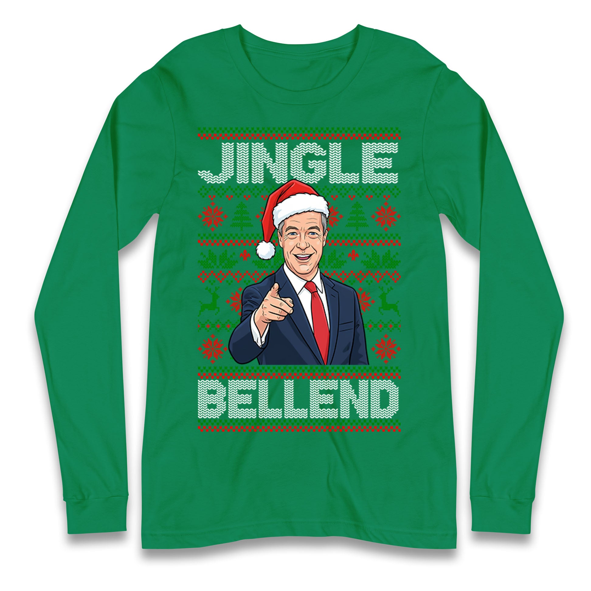 Nigel Farage Christmas Longsleeve T Shirt