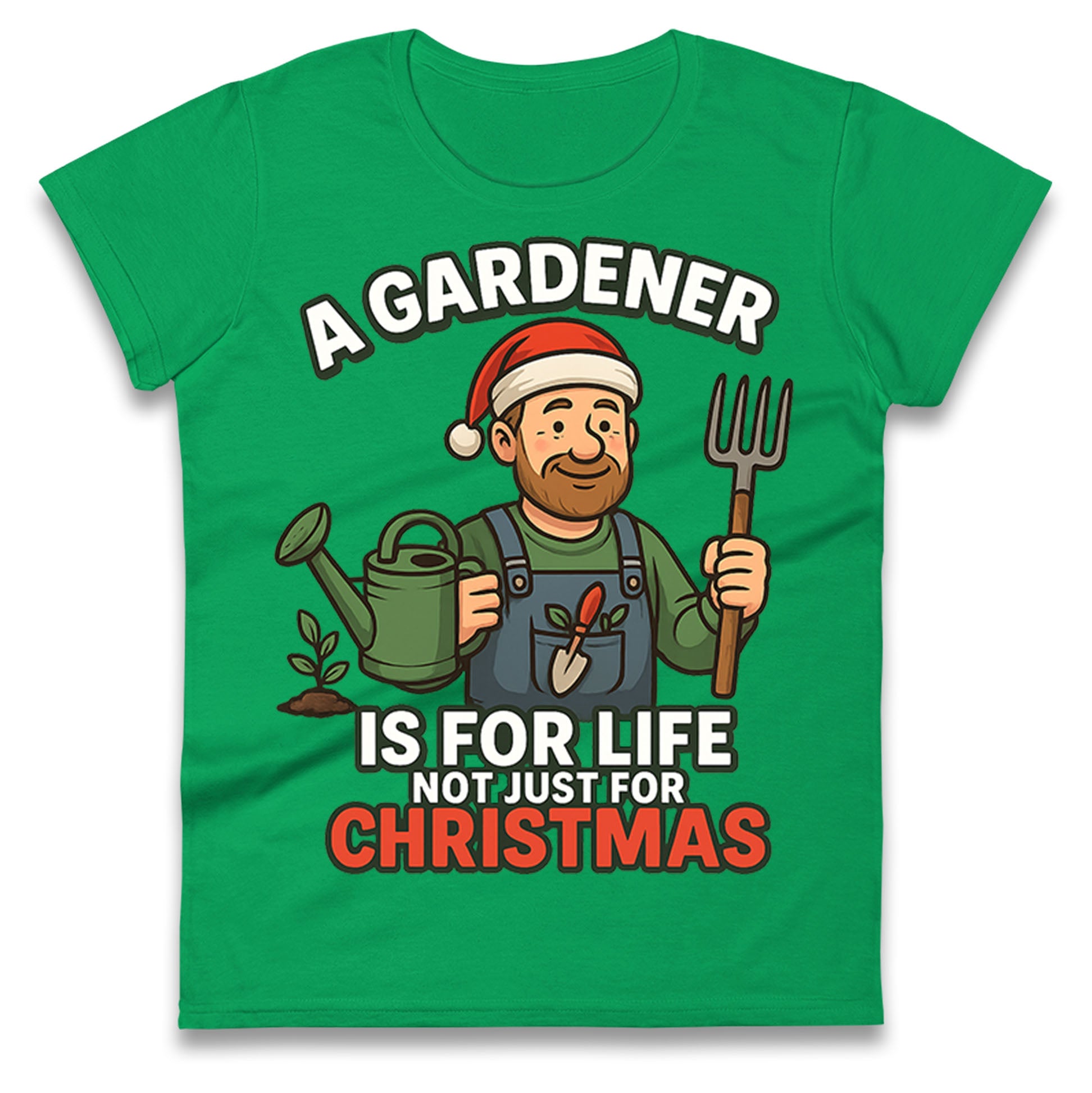 Gardener Christmas Ladies T Shirt