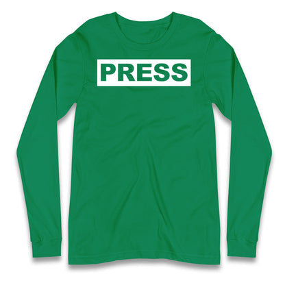 PRESS Palestine Inspired By Journalist Motaz Azaiza Longsleeve T Shirt