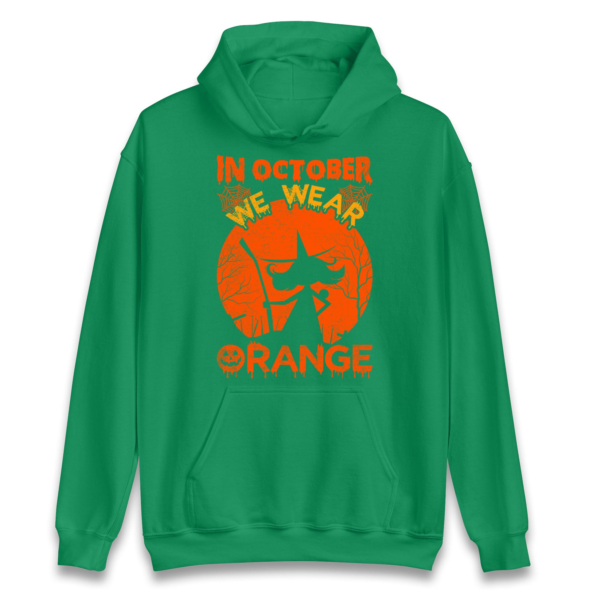 In October We Wear Orange Halloween Hoodie
