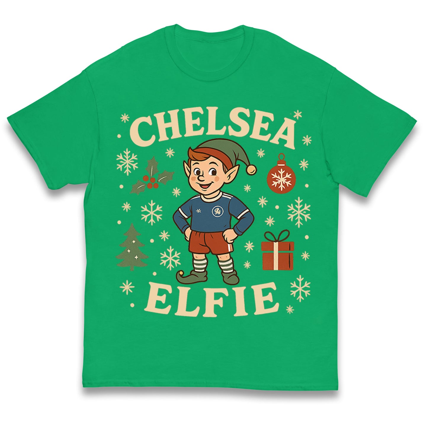 Chelsea FC Christmas Kids T Shirt