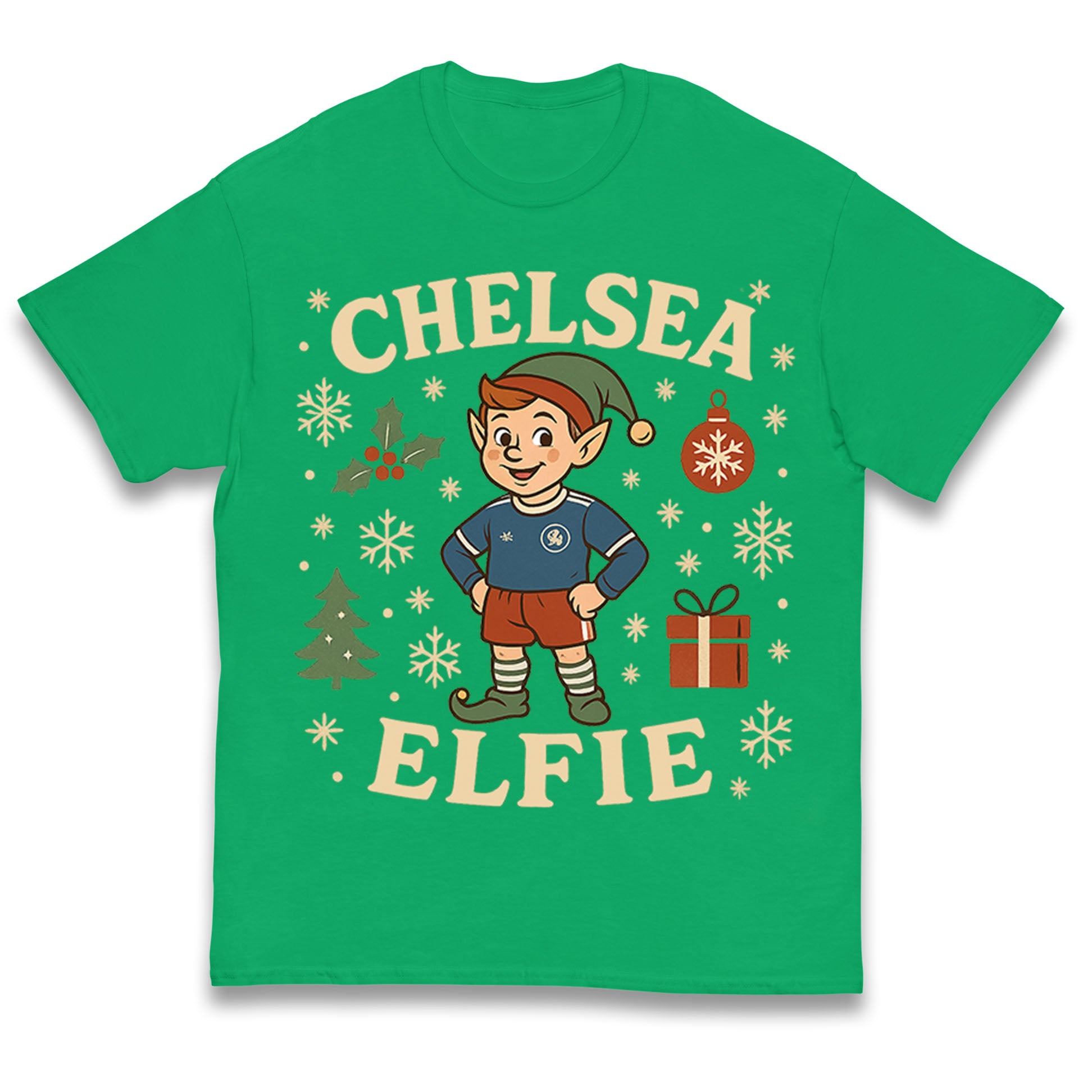 Chelsea FC Christmas Kids T Shirt