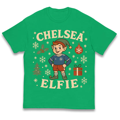 Chelsea FC Christmas Kids T Shirt