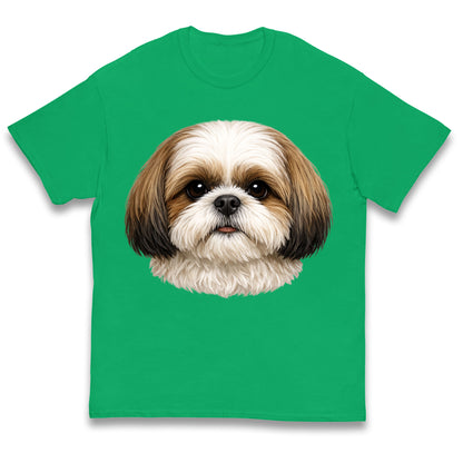 Shih Tzu Face Kids T Shirt