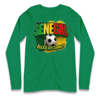 Senegal Retro World Cup Longsleeve T Shirt