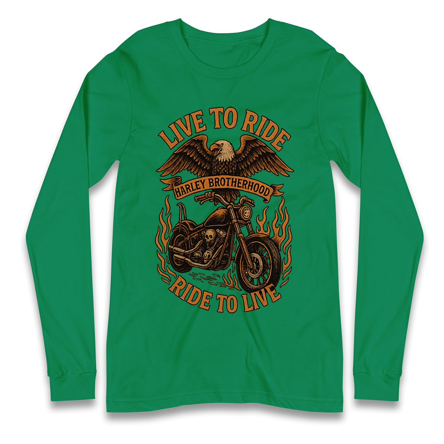 Harley Brotherhood Live To Ride Ride To Live Long Sleeve Shirt