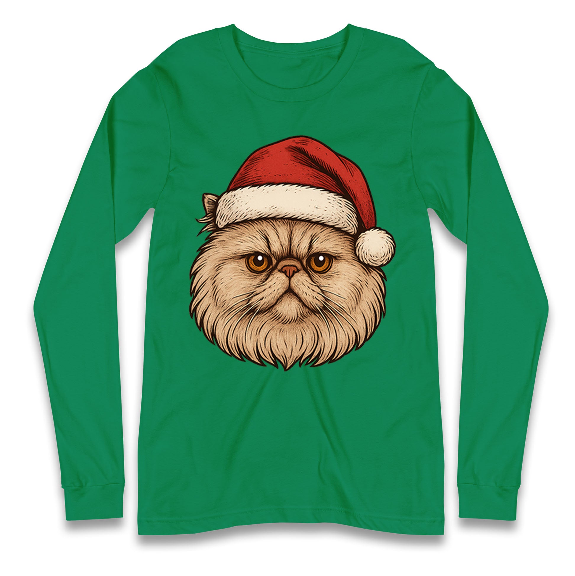 Persian Cat Christmas Longsleeve T Shirt 