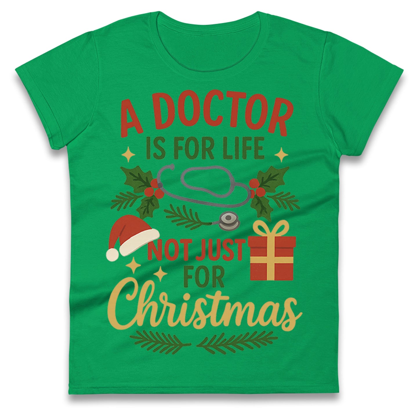 Doctor Christmas Ladies T Shirt