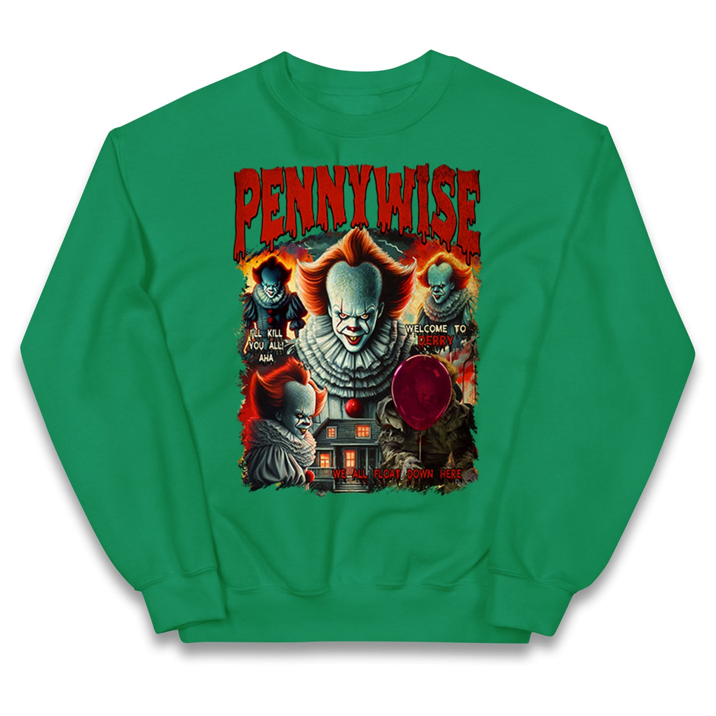 The Clown Pennywise Halloween Bootleg Kids Jumper