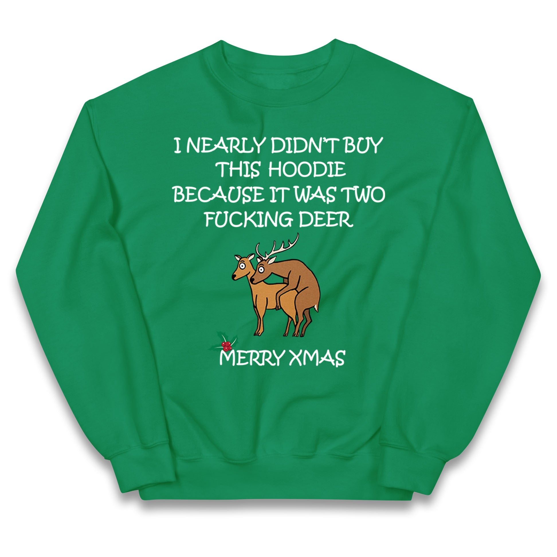 fucking deer christmas jumper