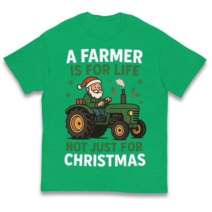 Farmer Christmas Kids T Shirt