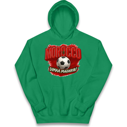 Morocco Retro World Cup Kids Hoodie 