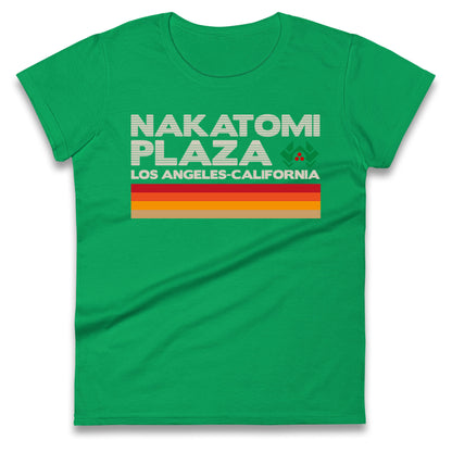 nakatomi plaza vintage womens t shirt
