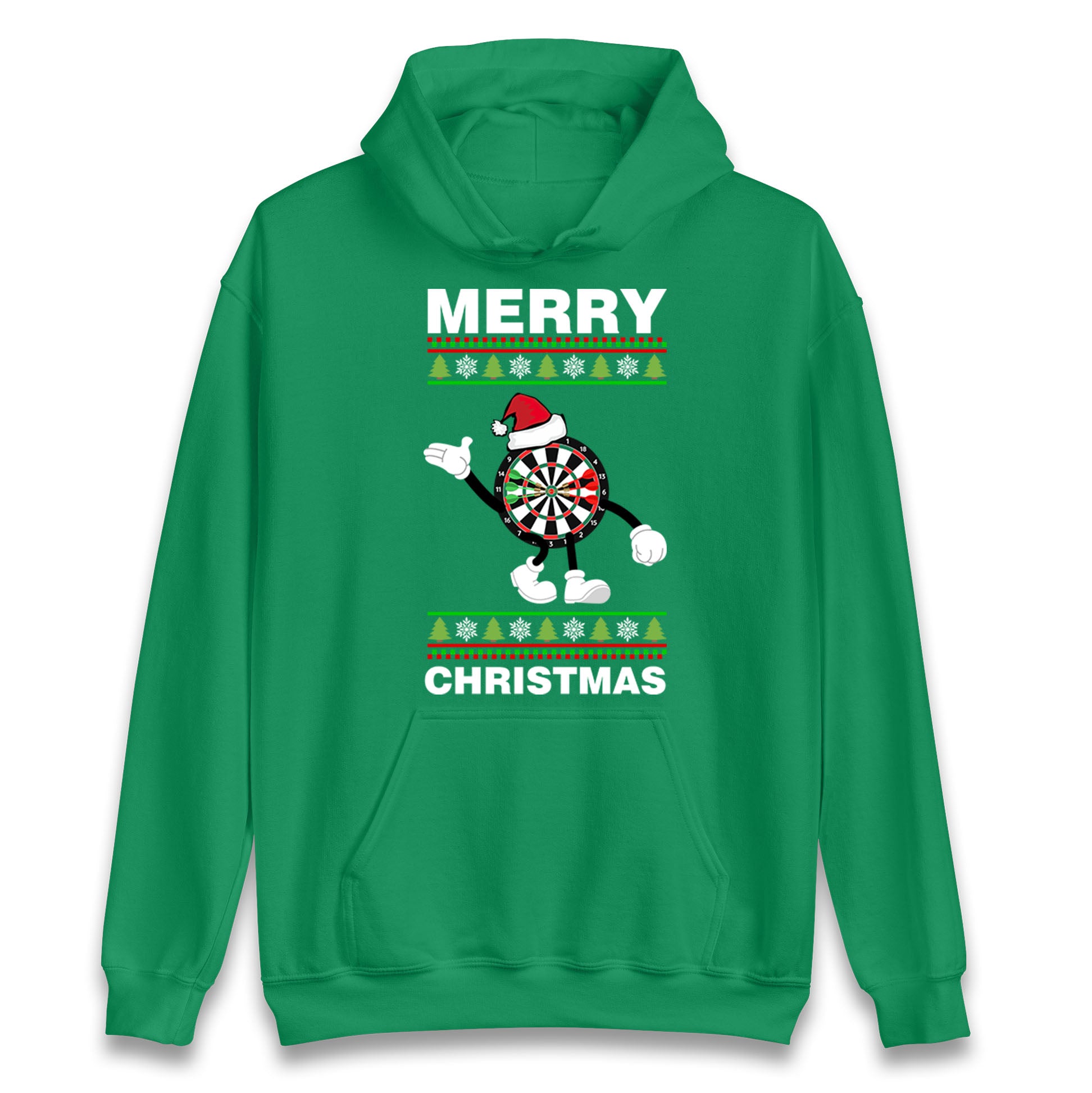 dartboard christmas santa costume hoodie