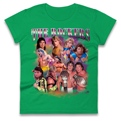 Retro The Rockers Bootleg Wrestling Womens T Shirt