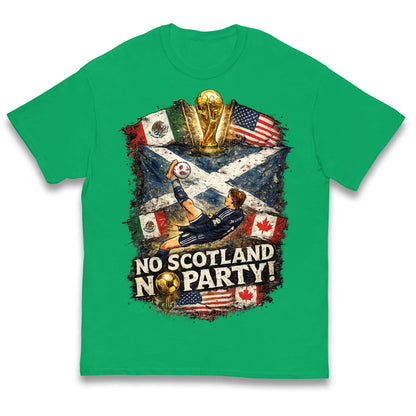 No Scotland No Party World Cup 2026 Kids T Shirt