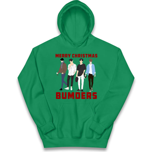 Merry Christmas Bumders The Inbetweeners Kids Hoodie