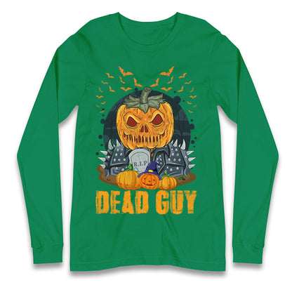 Scary Pumpkin Dead Guy Halloween T Shirt
