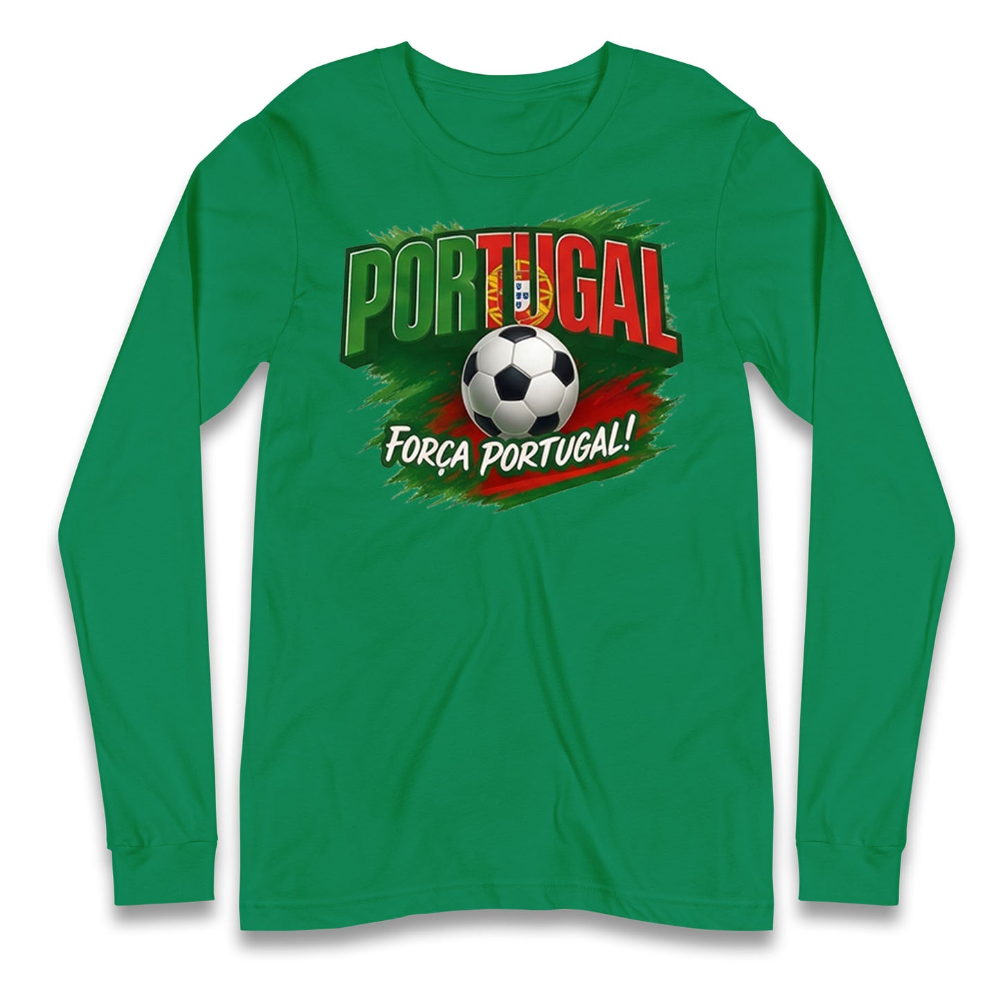 Portugal Retro World Cup Longsleeve T Shirt