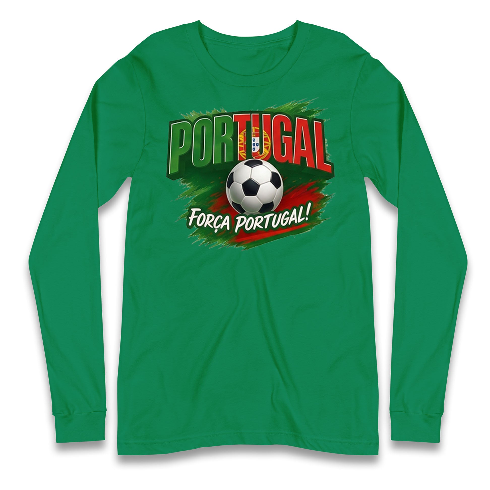 Portugal Retro World Cup Longsleeve T Shirt