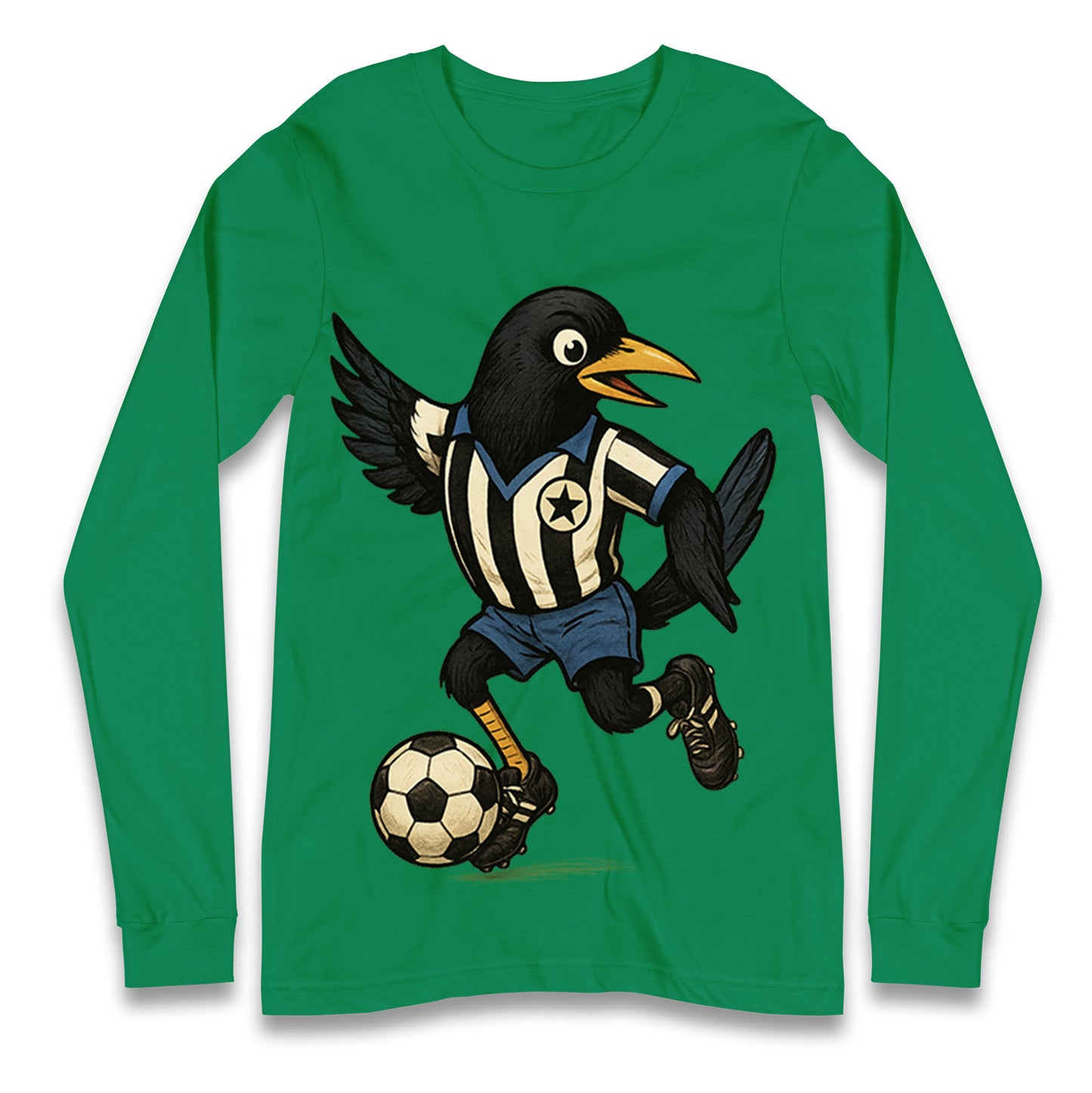 Retro Newcastle United Football Longsleeve T Shirt