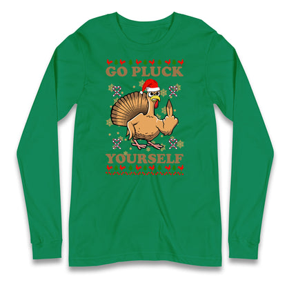 Christmas Go Pluck Yourself Funny T Shirt