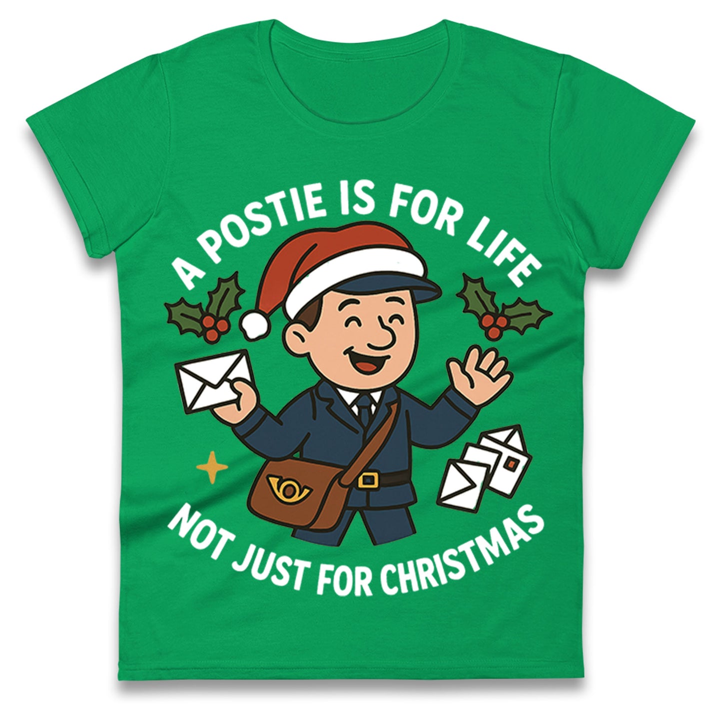 Postie Christmas Ladies T Shirt
