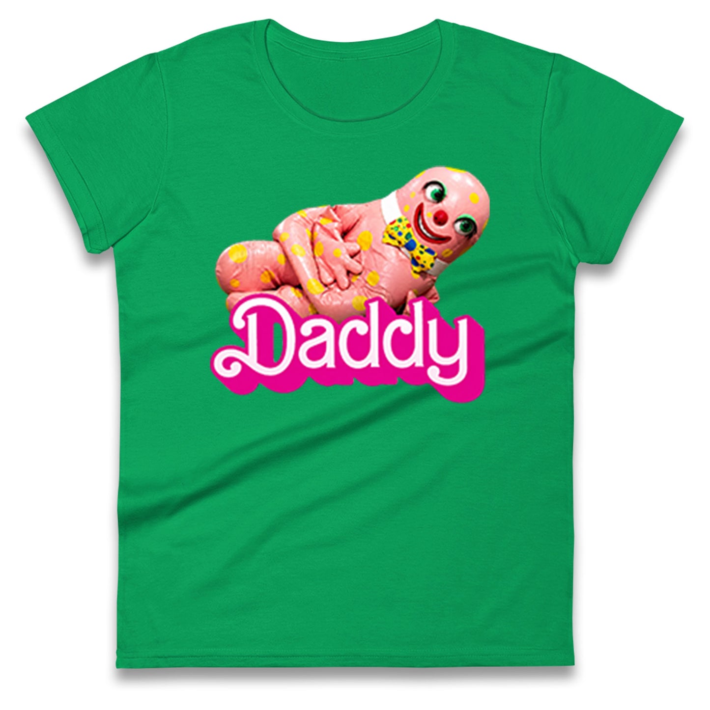 Funny Mr Blobby Daddy 90s Retro Ladies T Shirt