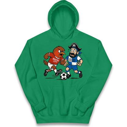 Vintage Bristol City Kids Hoodie