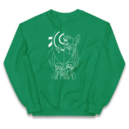 Naruto Shippuden Jumper Obito Uchiha, Kakashi Hatake, And Friends Top