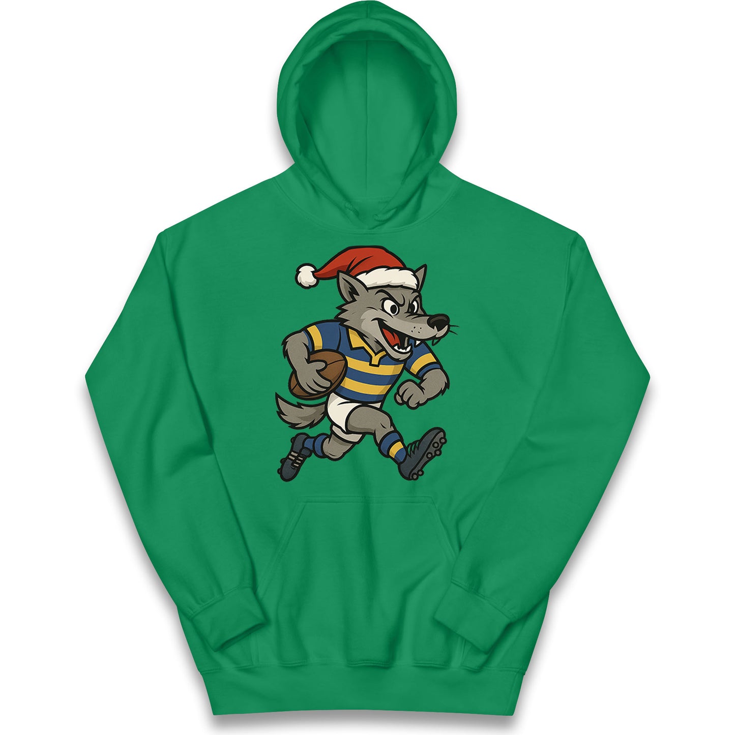 Retro Warrington Wolves Christmas Kids Hoodie