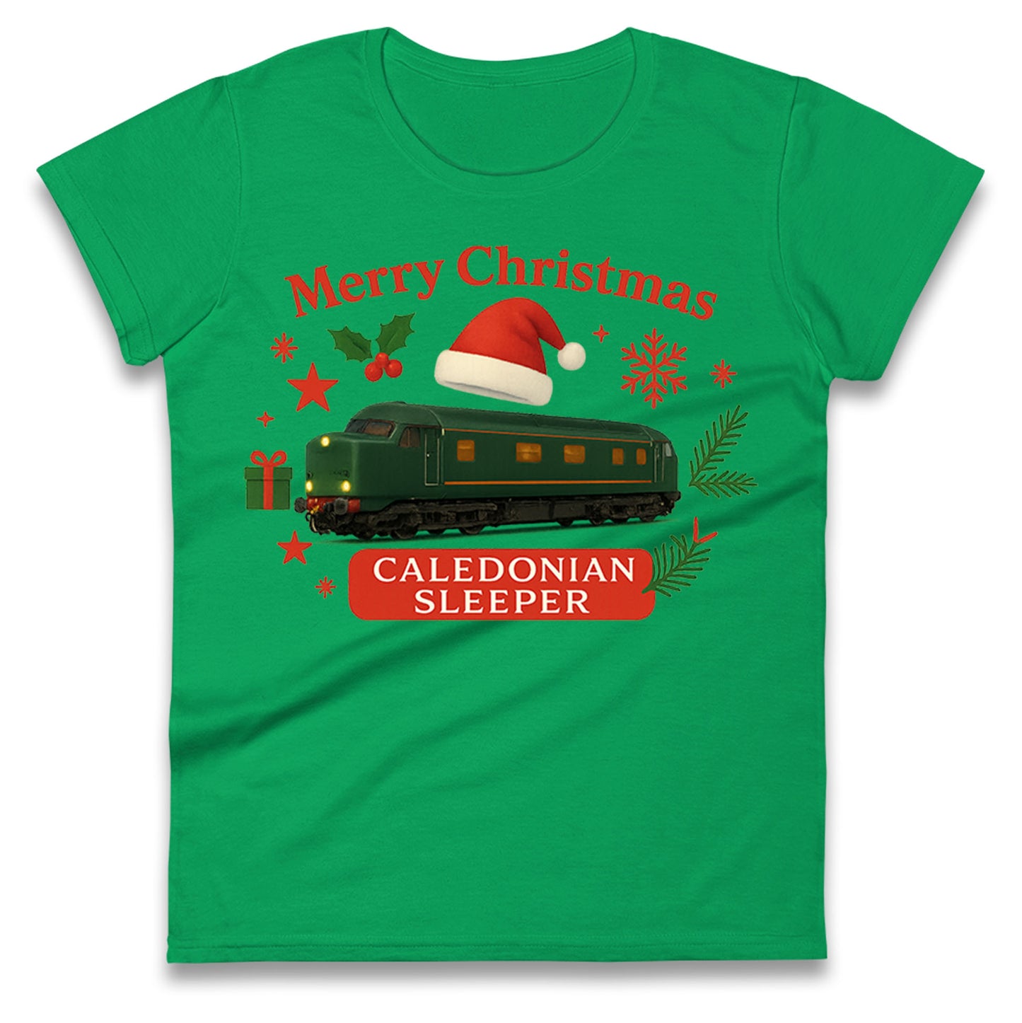 Caladonian Sleeper Christmas Ladies T Shirt