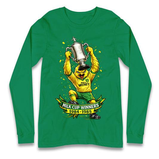 Norwich City Milk Cup Winners Longsleeve T Shirt