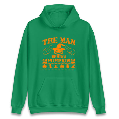 The Man Behind Pumpkin Halloween Unisex Hoodie