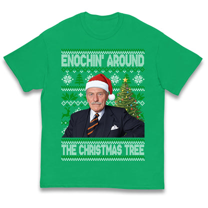 Enoch Powell Enochin Around the Christmas Tree Christmas Kids T Shirt