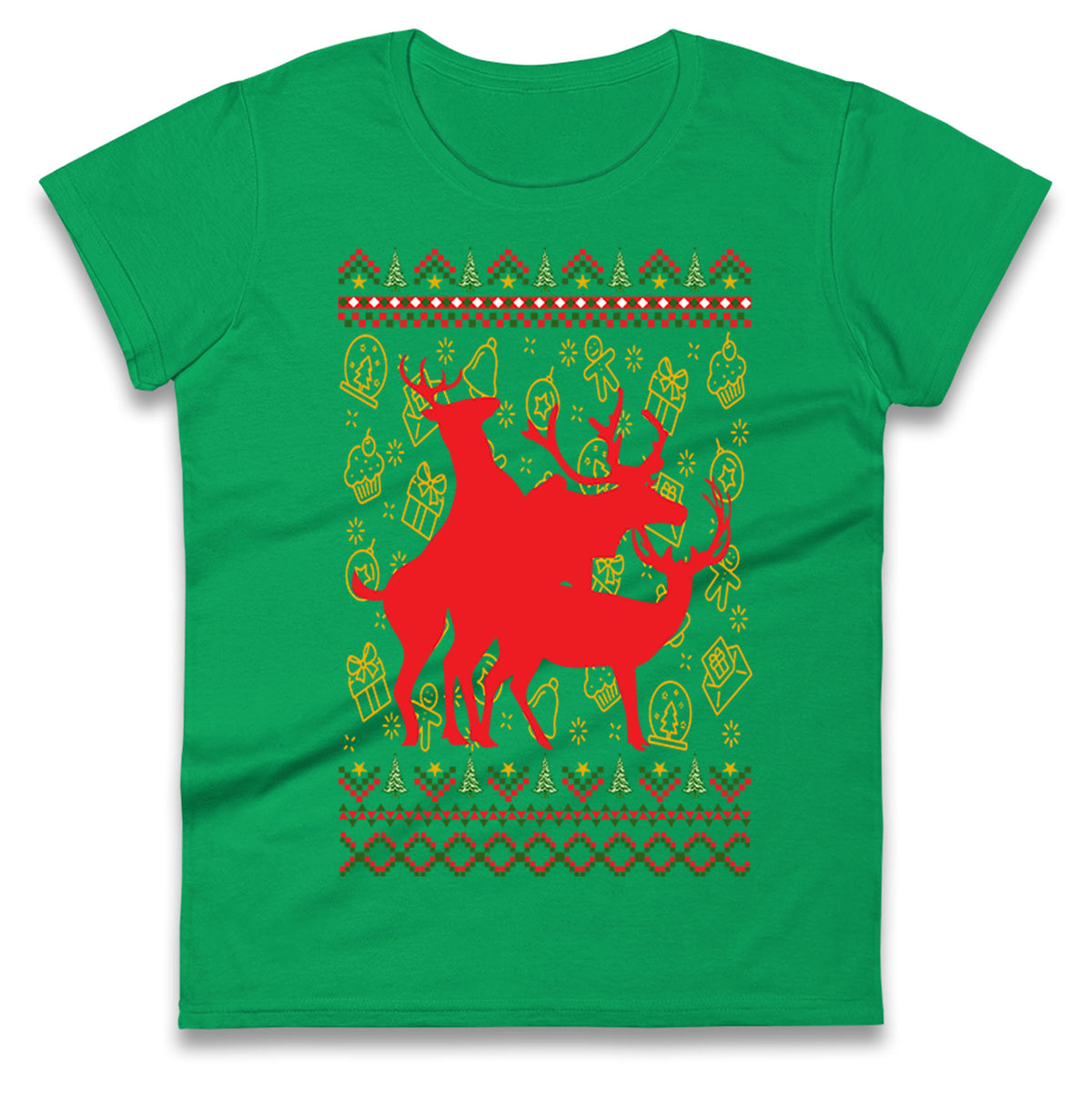 Reindeer Making Fun Christmas T Shirt